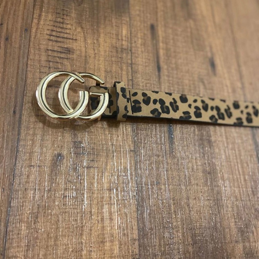 Fake Gucci Leopard Print Belt 🐆✨🖤 never worn $15